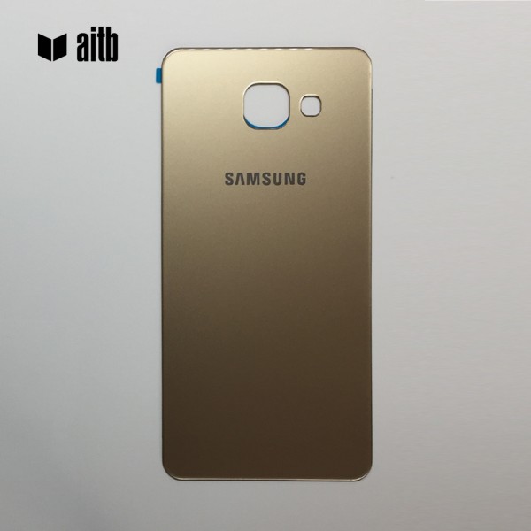 Samsung Galaxy A5 (2016) A510 Backcover Akkudeckel in gold + Kleber