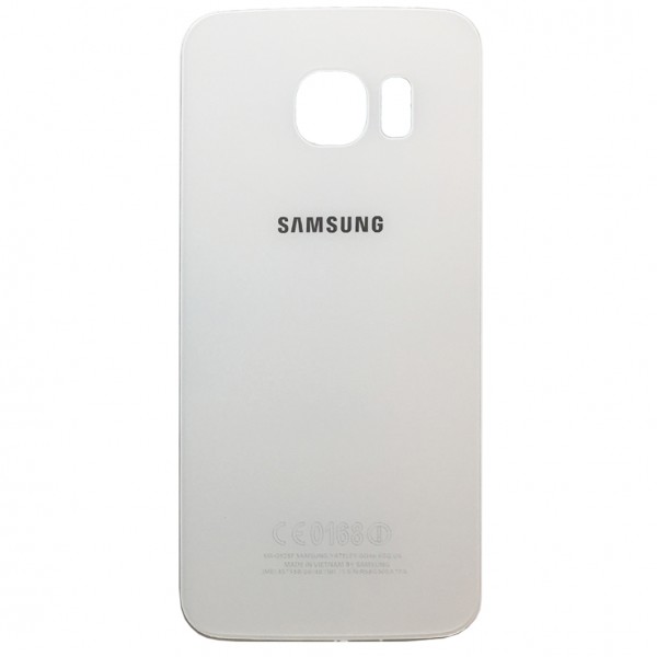 Samsung Galaxy S6 Edge G925F Backcover Akkudeckel in weiß + Kleber